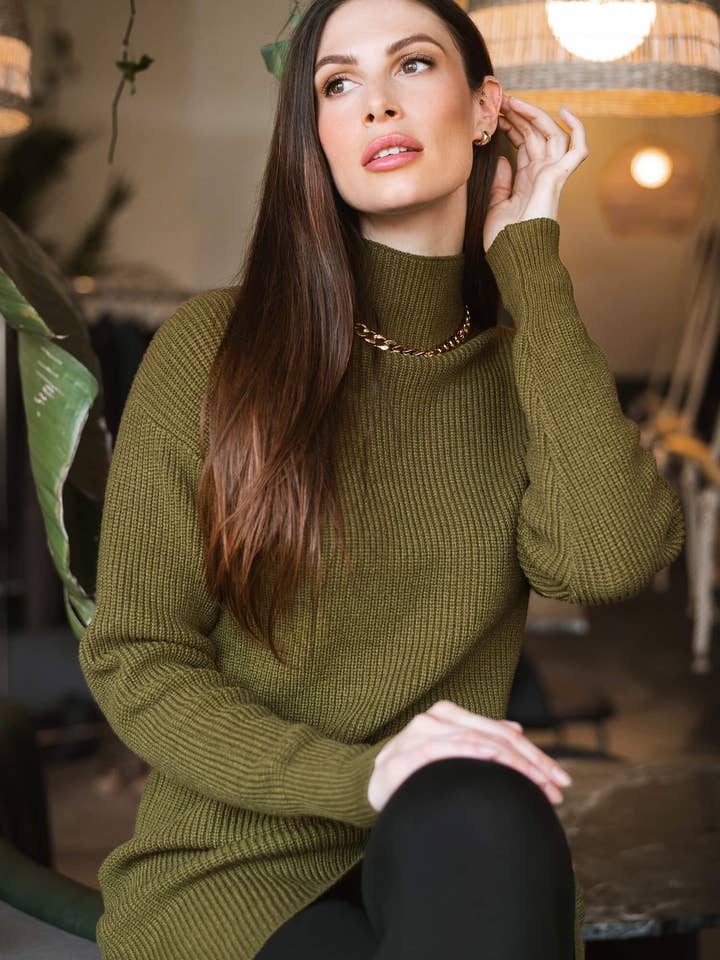 Luxe Knit Sweater Dress for wholesale by SweetLegs Clothing Inc