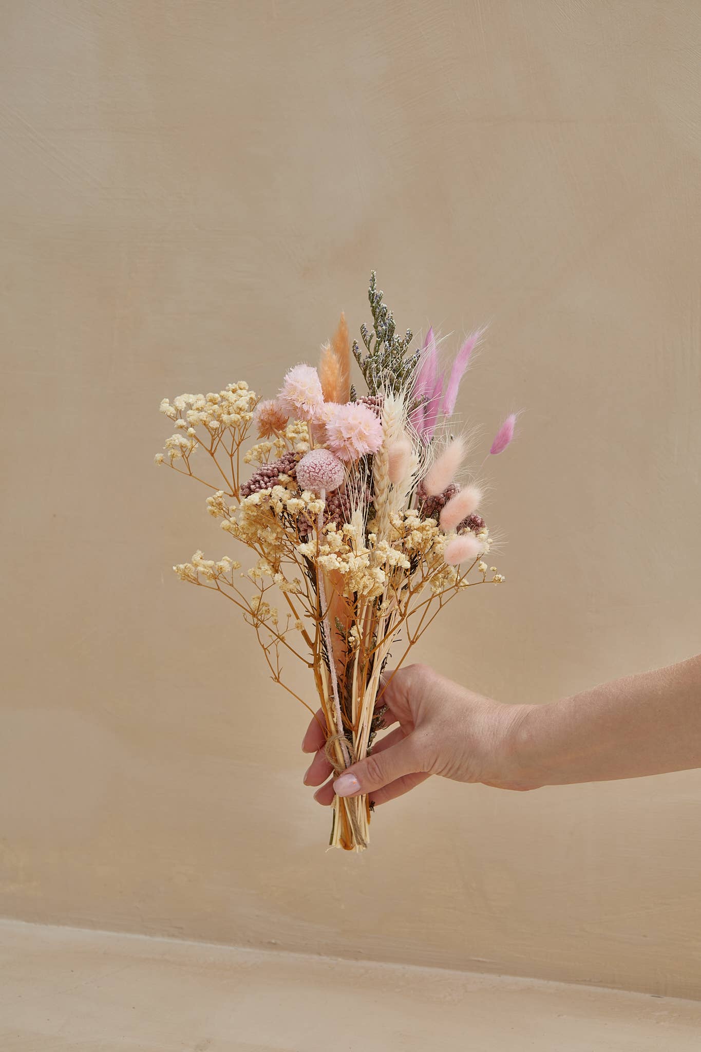 For Love Of Pampas - Wholesale Dried/Pressed Flowers - Small Dried Flower Bouquets - Pink3