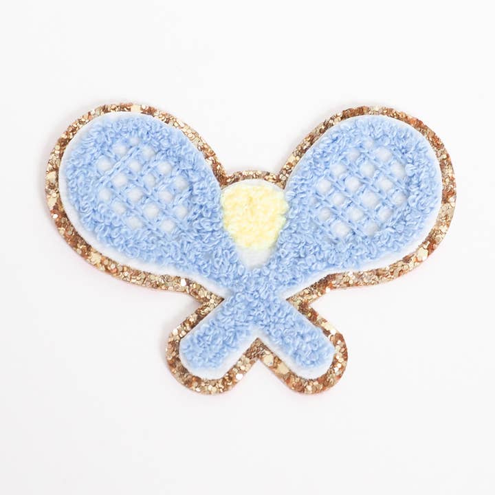 Chenille Tennis Raquets Icon Patch for wholesale by Anders Ruff Market