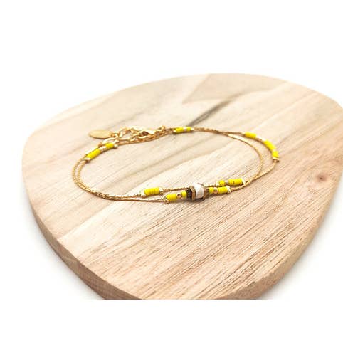 Enelli - Vente Bracelet de perles - Bracelet double tour3