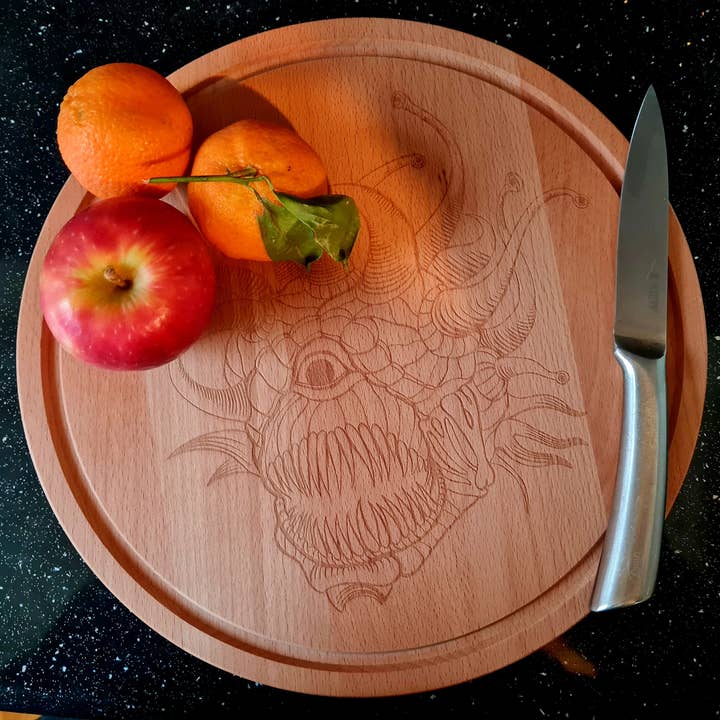 Beholder Eye Monster Beech Chopping Board for wholesale by Critit