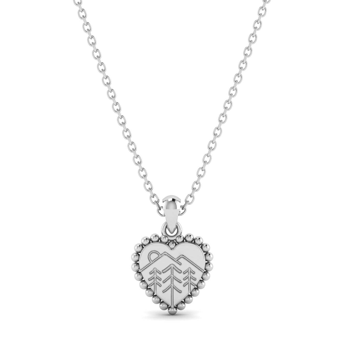 Woidladl - Vendita all'ingrosso Collana con ciondolo/pendaglio - Collana WALDLIEBE con ciondolo a cuore0