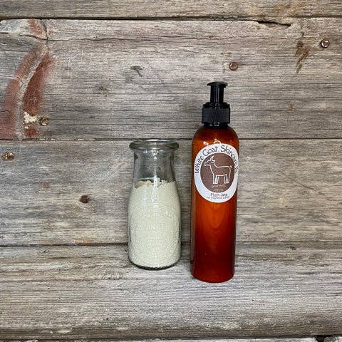 Plain Jane goat milk lotion ~no fragrance added for wholesale by White Goat Skincare LLC