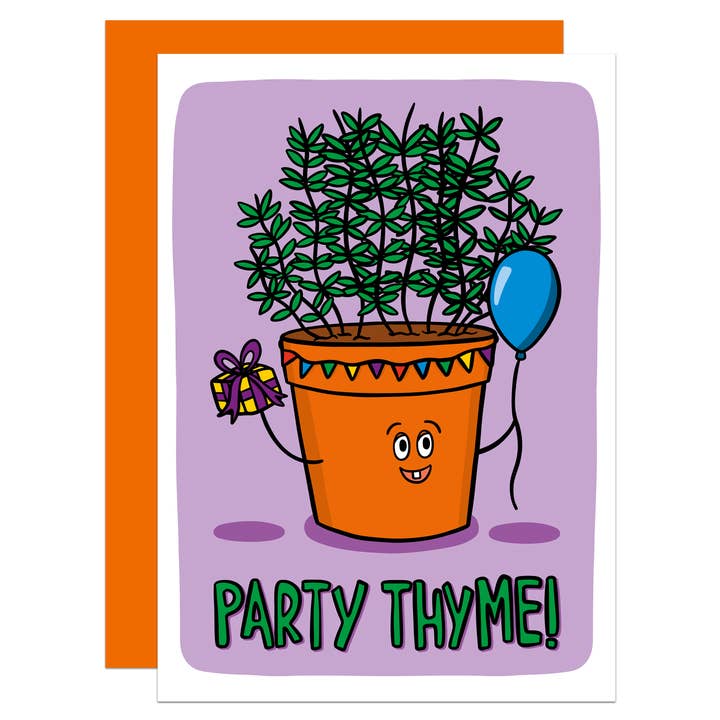 Thyme Birthday A6 Card for wholesale by TeePee Creations