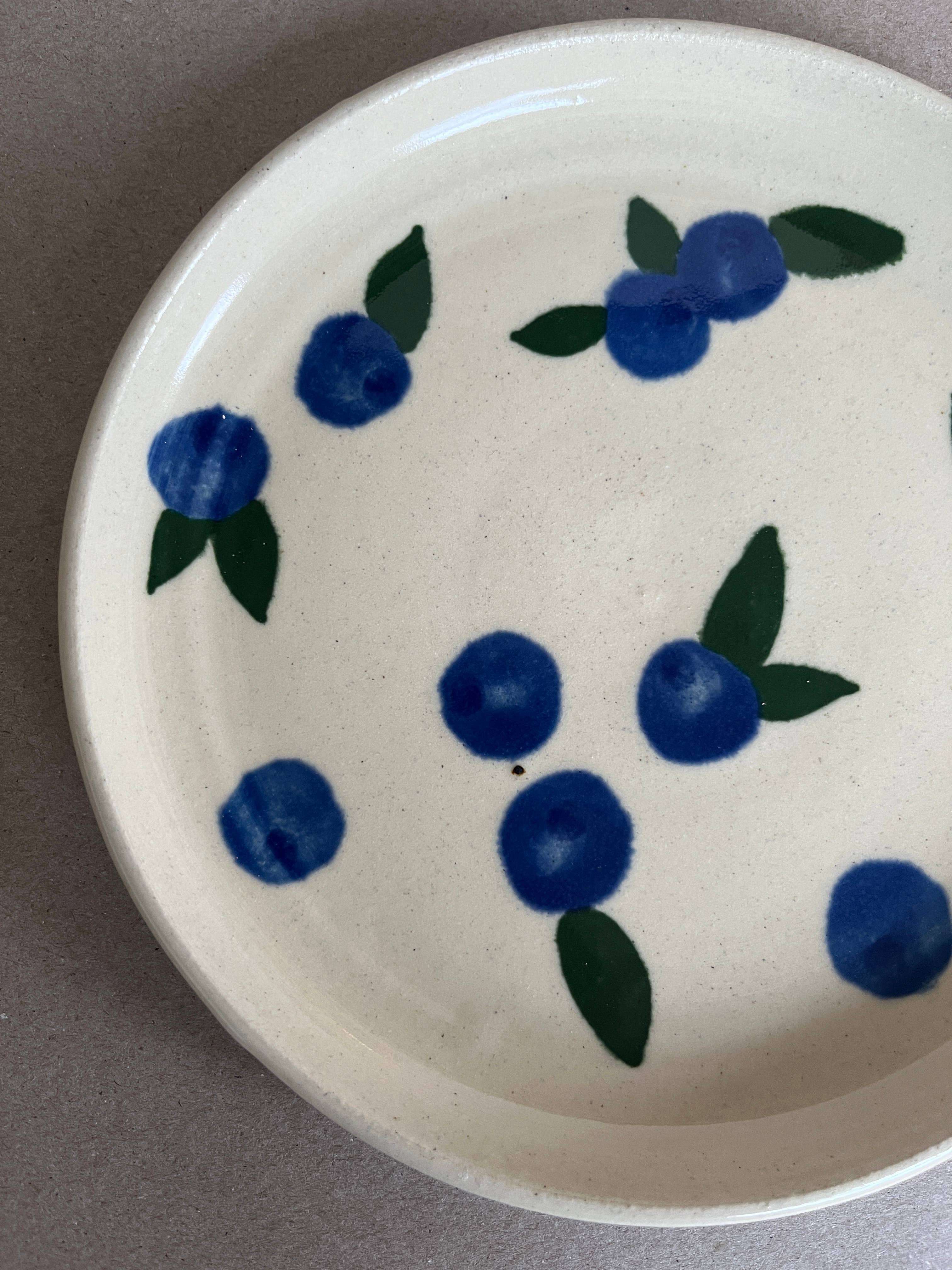Ninth House Goods - Wholesale Dinner Plate - Blueberries Lunch Plate4
