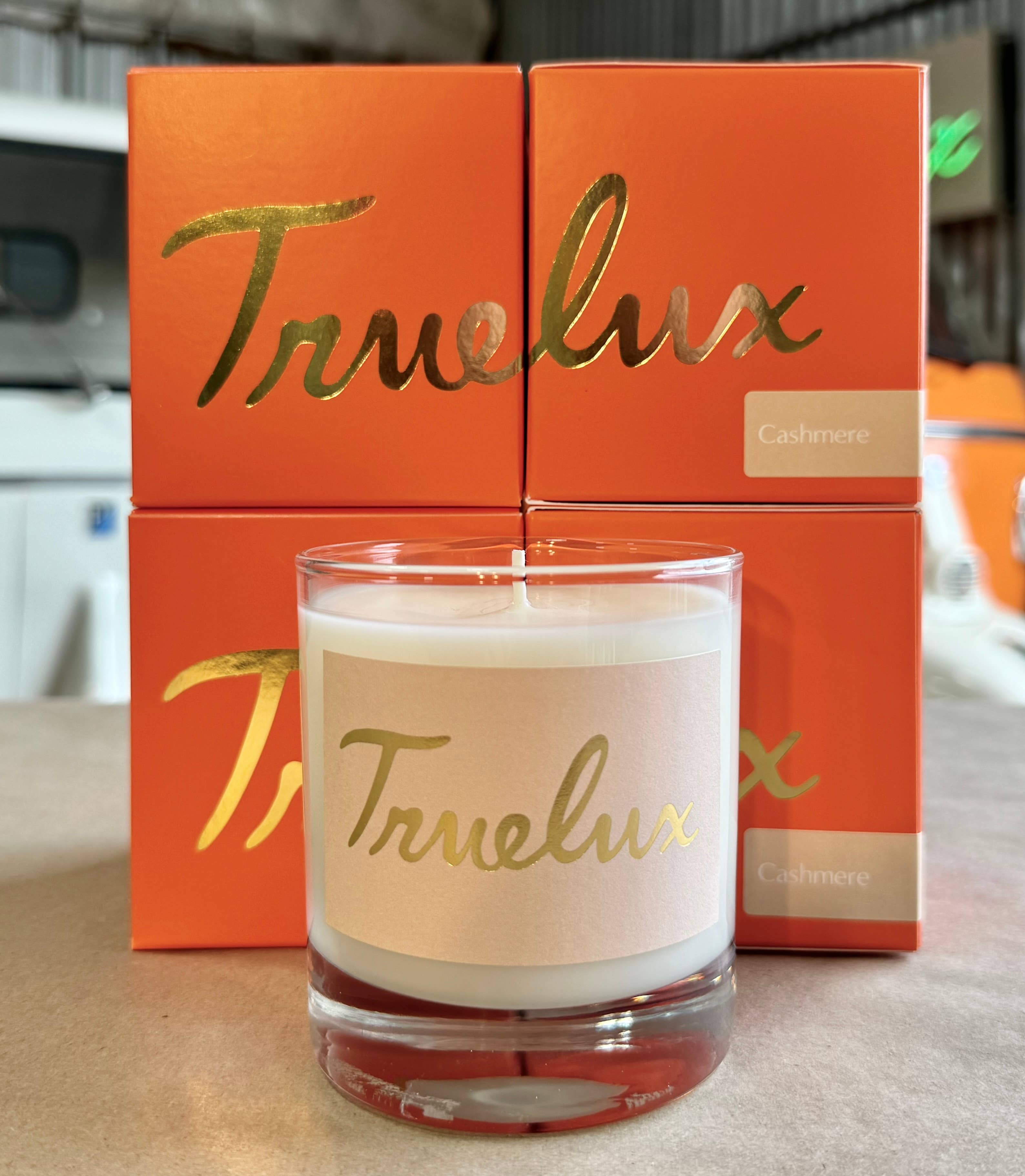 Truelux - Wholesale Jar/Filled Candle - Cashmere Soy Lotion Candle (Warm Vanilla + Tobacco)2