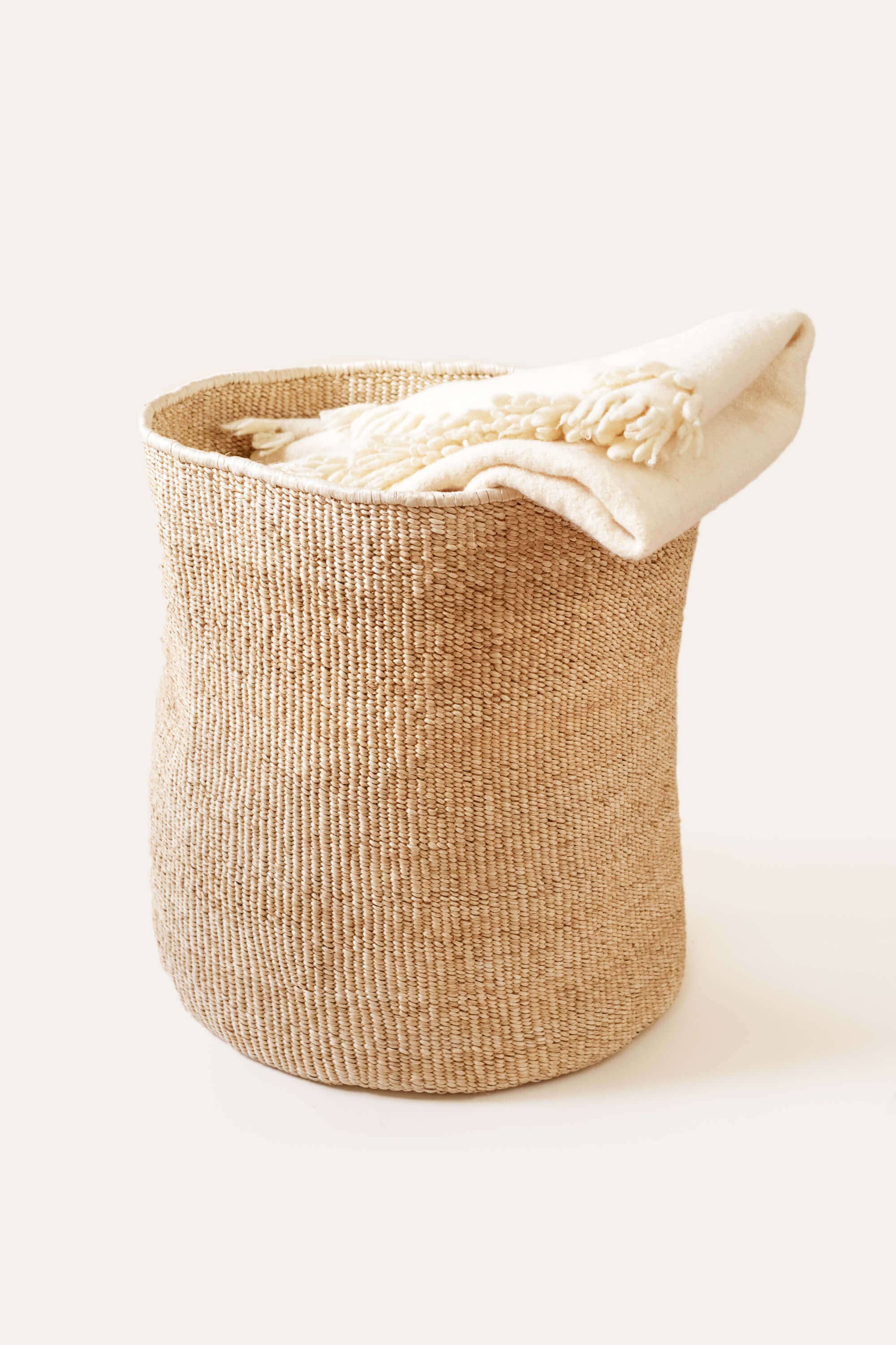 Indego Africa - Wholesale Basket - Tall Banana Leaf Floor Basket1