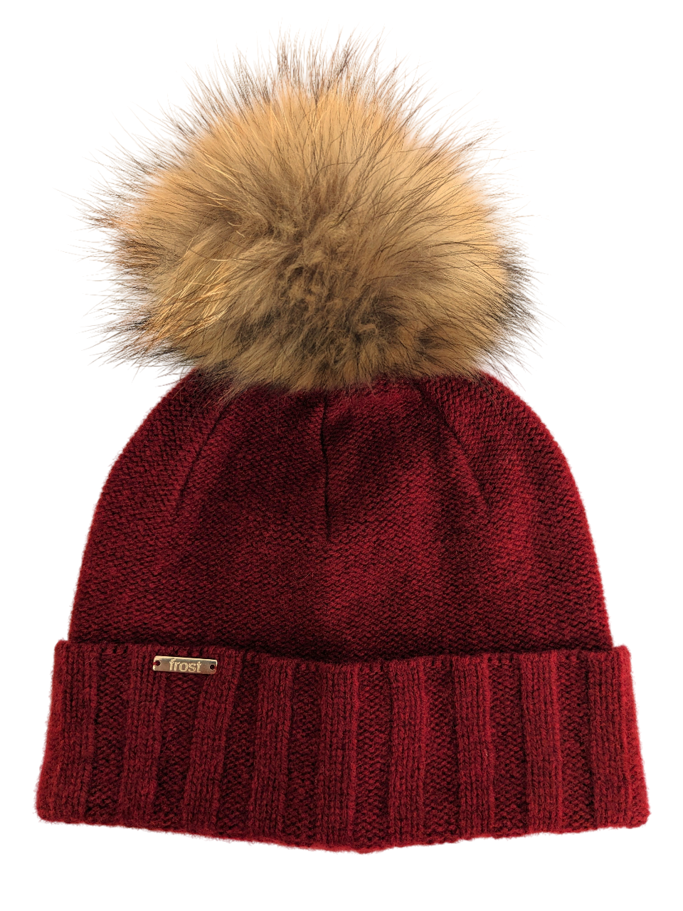 Frost Hats – wholesale Mössa - Dam – 50% kashmir 50% merinoullmössa med avtagbar pälsboll3