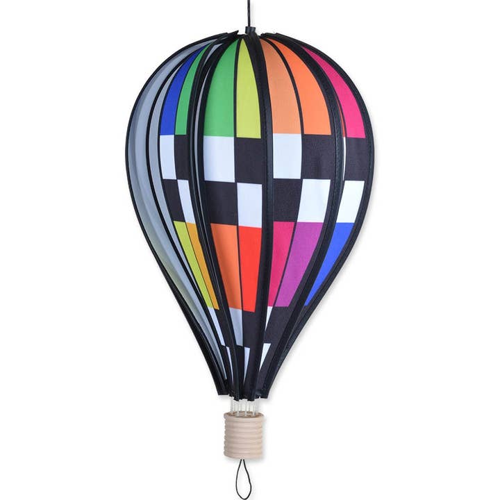 Hot Air Balloon 18 - Checkeredrainbow for wholesale by Premier Kites & Designs