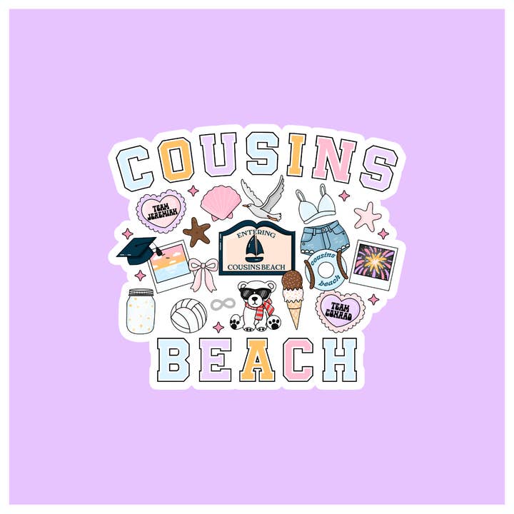 Cousin's Beach TSITP Sticker for wholesale by Shadows of Sunshine