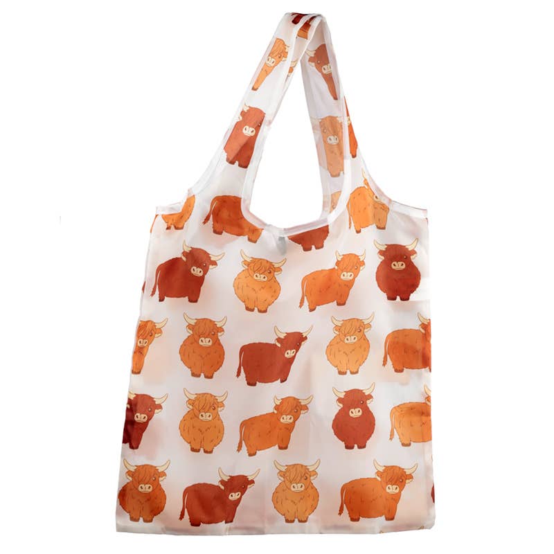 Puckator Ltd – wholesale Grocery/shopping bag – Foldable Reusable Shopping Bag - Highland Coo Cow3