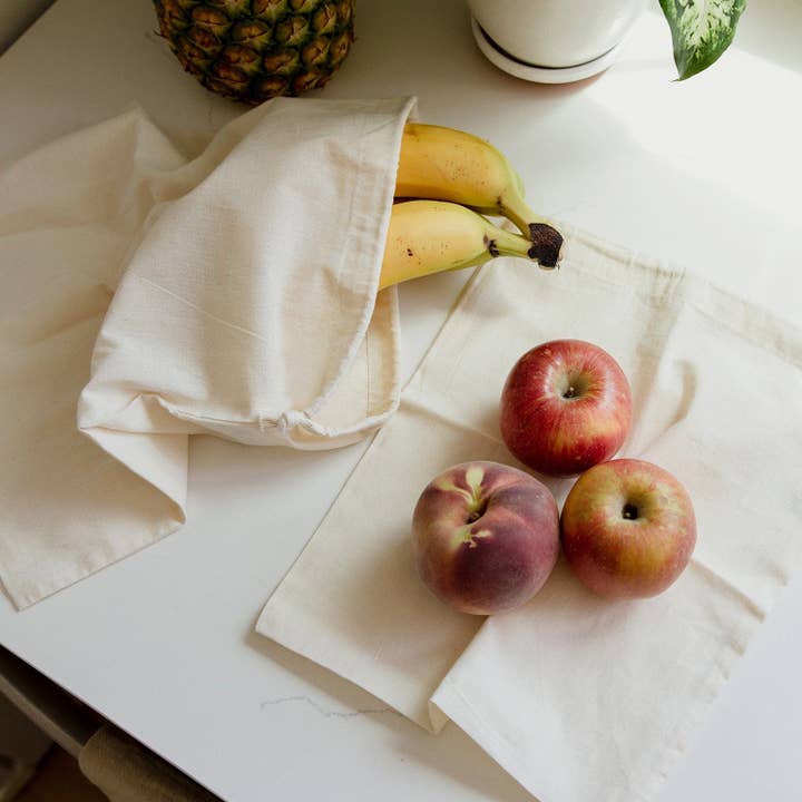 ZWS Essentials - Wholesale Grocery/Shopping Bag - Organic Cotton Muslin Produce Bag