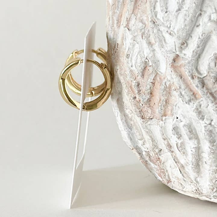 Jeny Baker Designs - Wholesale Huggie Earrings - Big X Huggies1