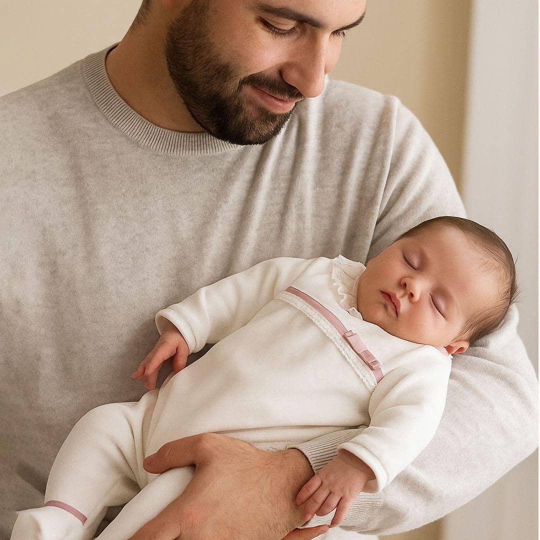 Pim-Pam-Pum – Großhandel Bekleidungsset – Baby – Erstes Outfit Mini Romantic 1 Beige/Altrosa4