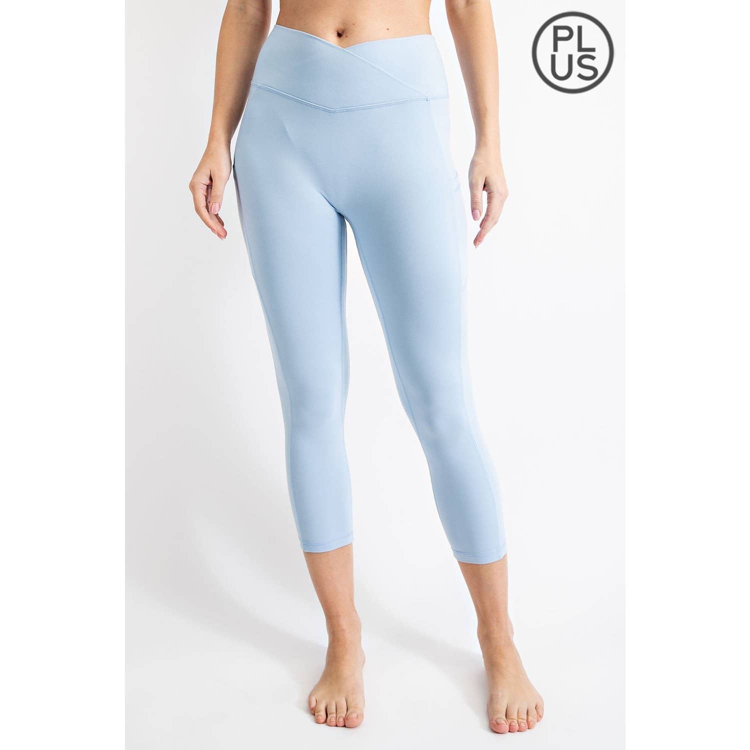 Rae Mode - Wholesale Athletic/Lounge Leggings - Women's - PLUS SIZE V WAIST CAPRI LENGTH LEGGINGS49