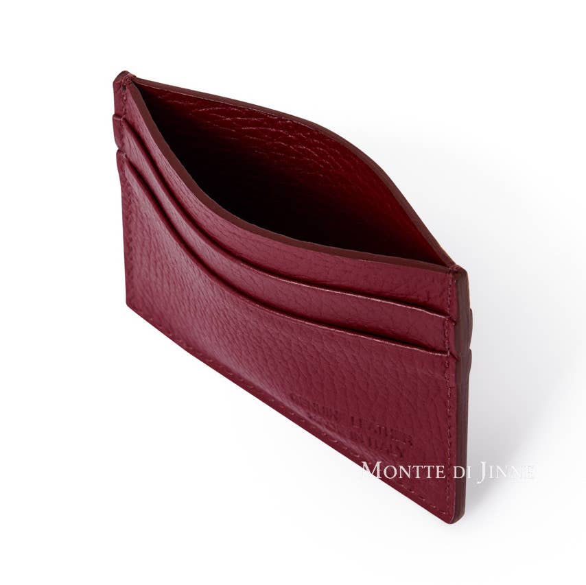 MONTTE DI JINNE - Vendita all'ingrosso Porta carte - Unisex - Portacarte doppio lato in vera pelle italiana fatto a mano14