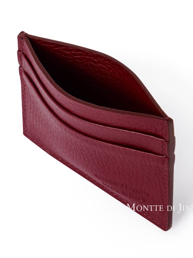 Italian Handmade Genuine Leather Dual-Sided Cardholder for wholesale by MONTTE DI JINNE