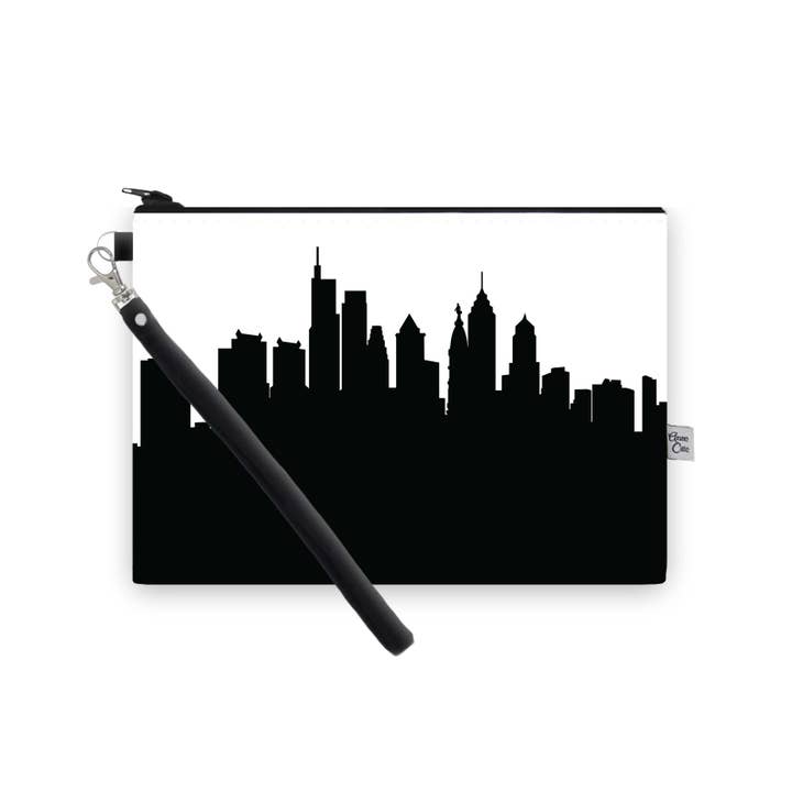 Philadelphia Pennsylvania Skyline Wristlet Clutch Purse for wholesale by Anne Cate