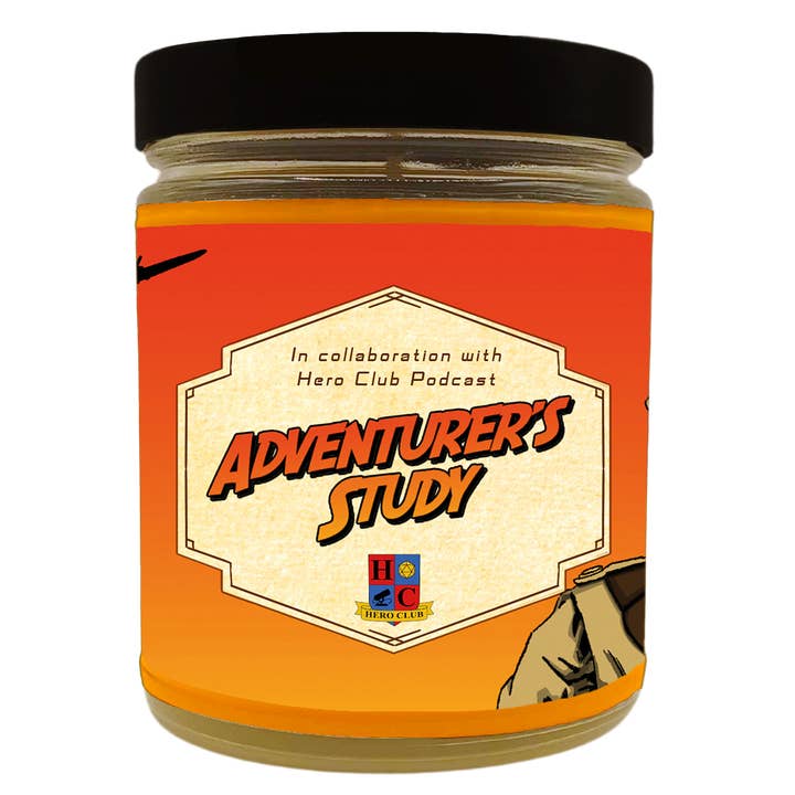 Adventurer's Study Scented Candle with Surprise D20 Die | Hero Club for wholesale by Fantasy-Scents