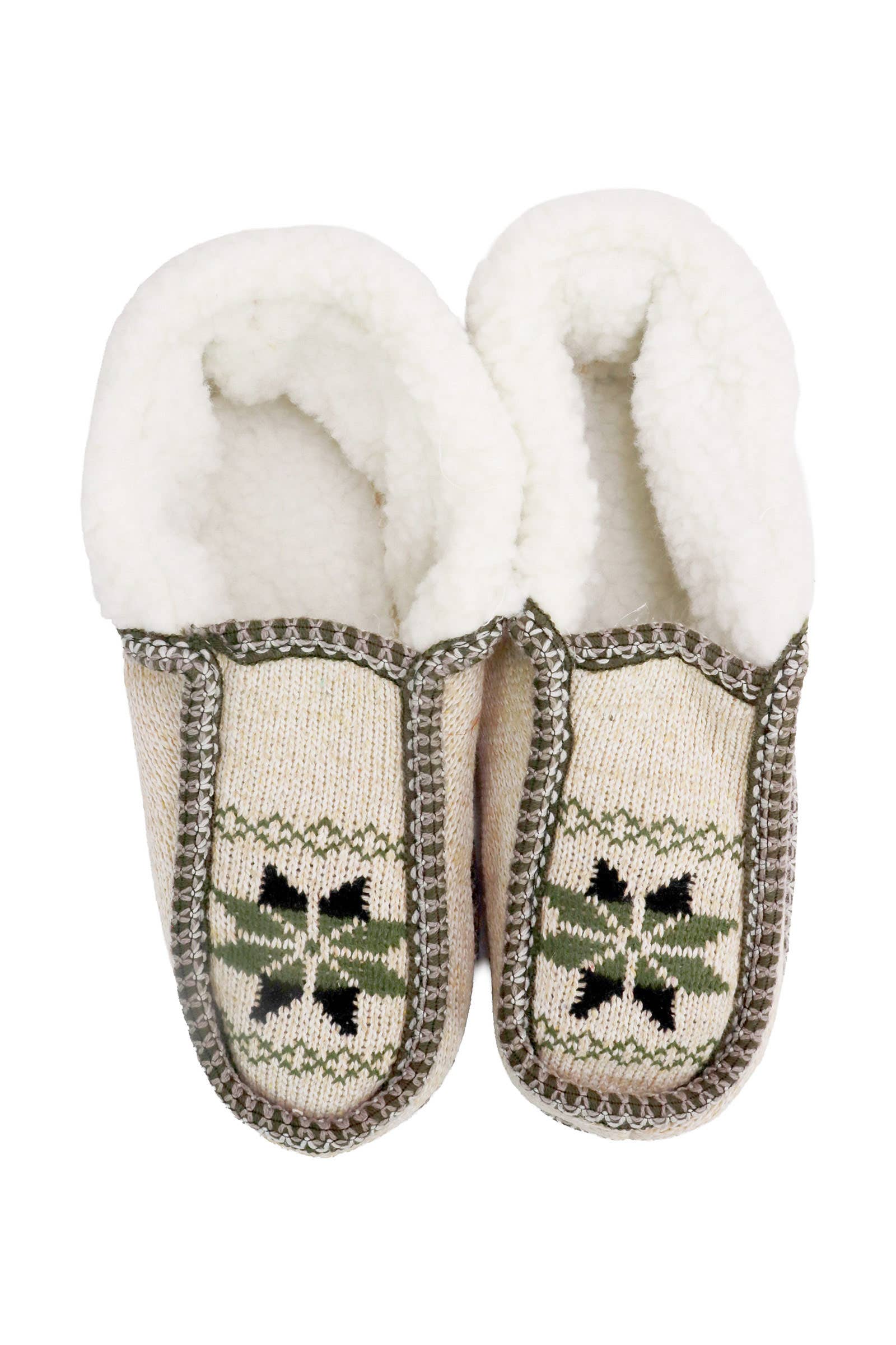 ASSORTITI Pantofole Mocassino Foderate in Pile con Fiocchi di Neve Intessuti in vendita all'ingrosso su Faire7