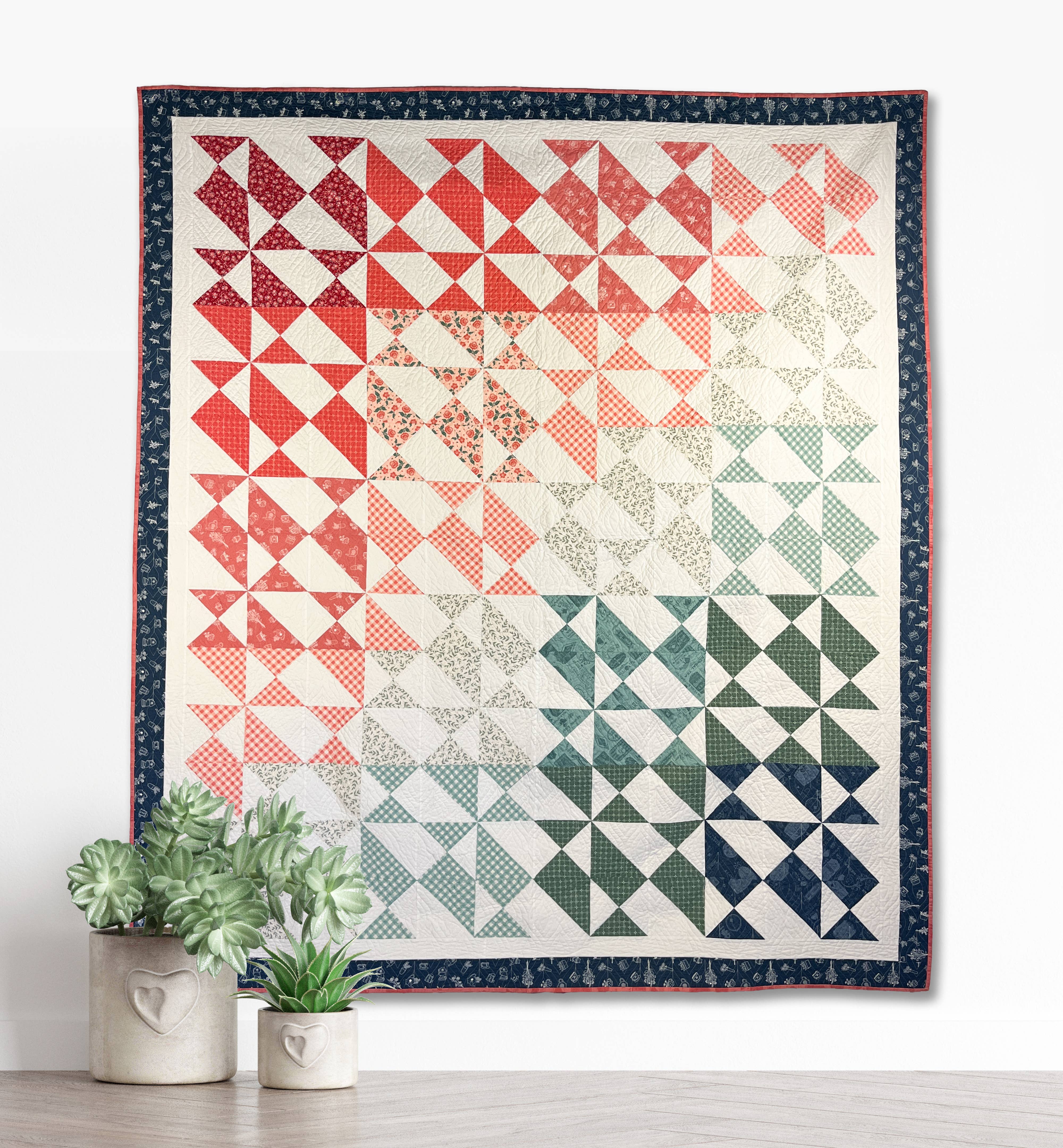 Wild Plum Lane - Wholesale Craft Sewing Kit - Wildflower Petals Quilt Pattern - Printed5