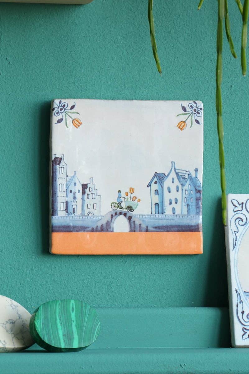 StoryTiles - Wholesale Wall Tile - Tulips on their way to you | StoryTiles art on tile3