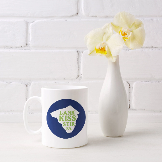 Lucky Mfg. Co. - Wholesale Coffee Mug - Lank Kiss Stir Logo 11oz Mug - Lancaster, PA2