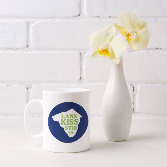 Lucky Mfg. Co. - Wholesale Coffee Mug - Lank Kiss Stir Logo 11oz Mug - Lancaster, PA2