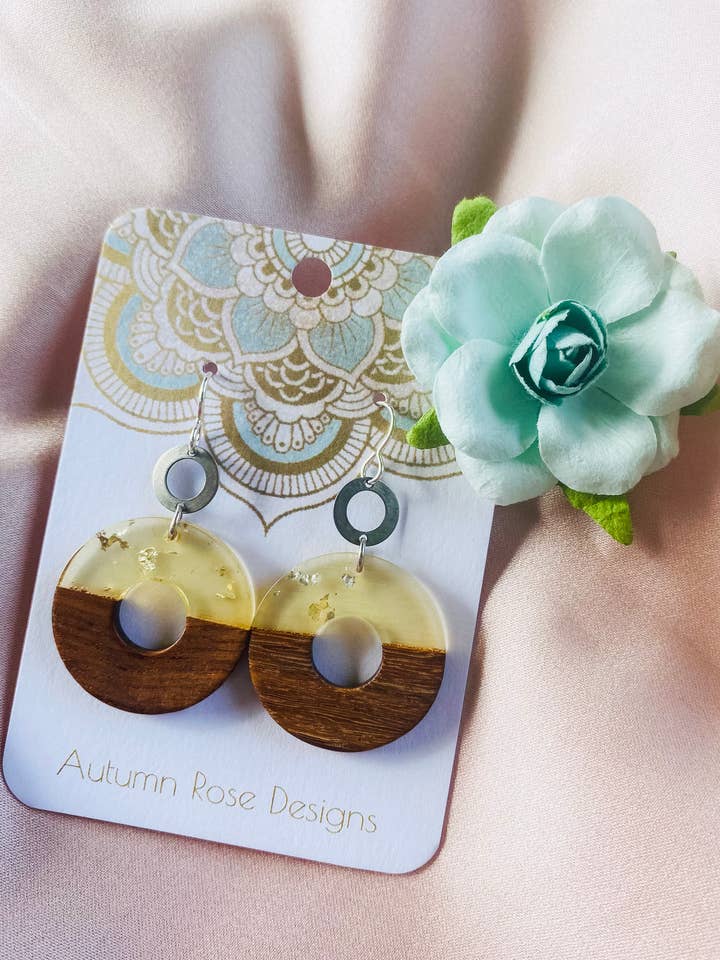 Artistic Wood Earrings 15 for wholesale by Autumn Rose Designs