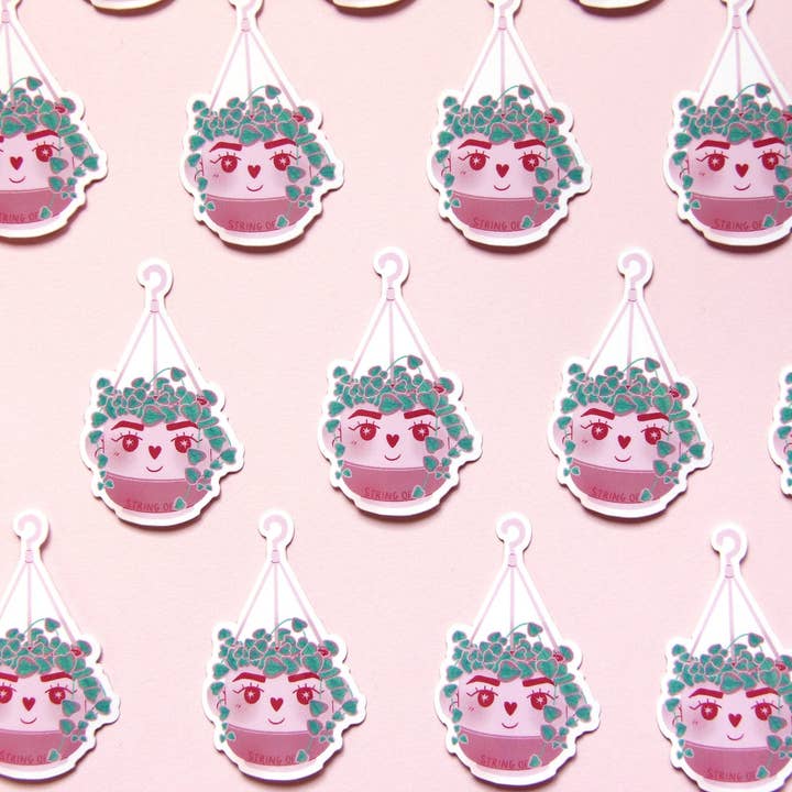 lu bremer design - Wholesale Sticker - variegated string of hearts plant sticker5