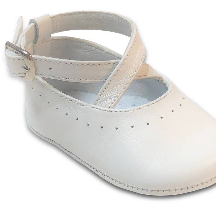 Karela Kids Inc. - Wholesale Crib Shoes - Baby - Pre-Walk baby girl shoe- Crossed Straps