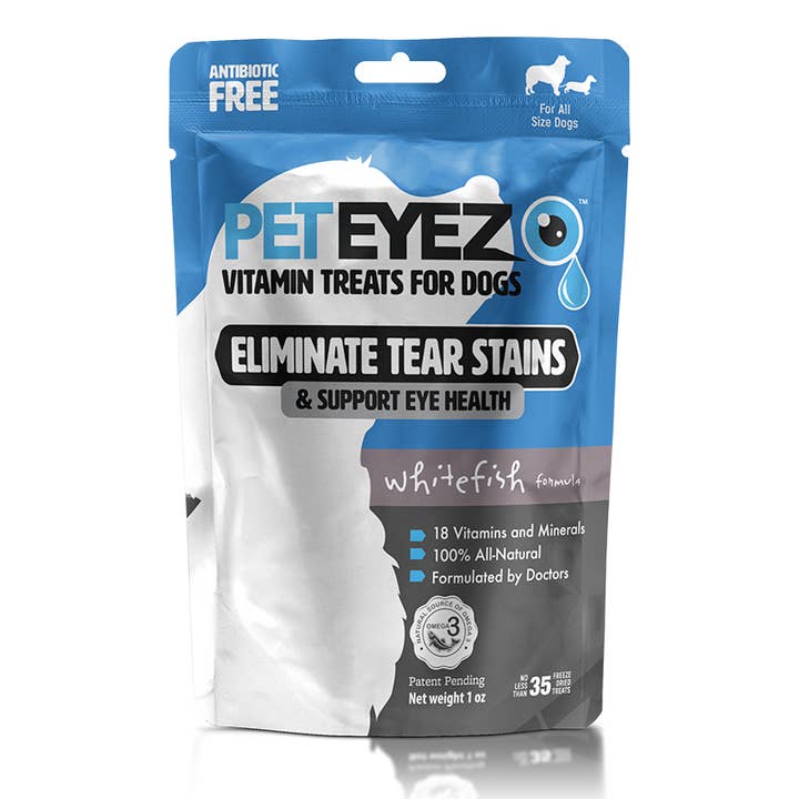 Friandises vitaminées PetEyez pour chiens - Poisson blanc pour la vente par Pet Eyez