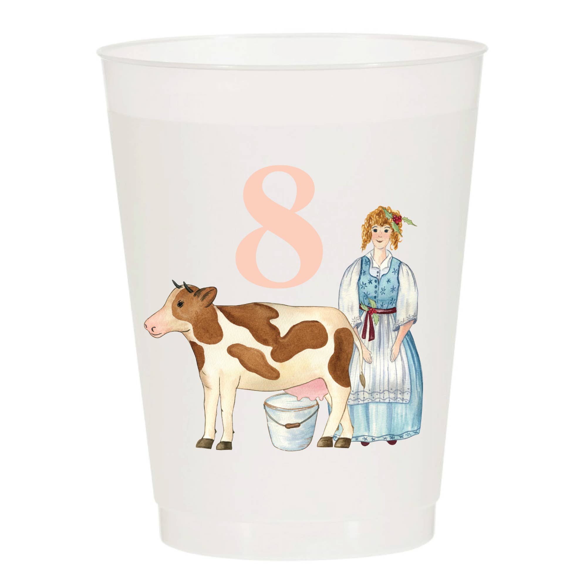 Sip Hip Hooray – wholesale Disposable cup – 12 Days of Christmas Frosted Cups / 12 Cups - Christmas9
