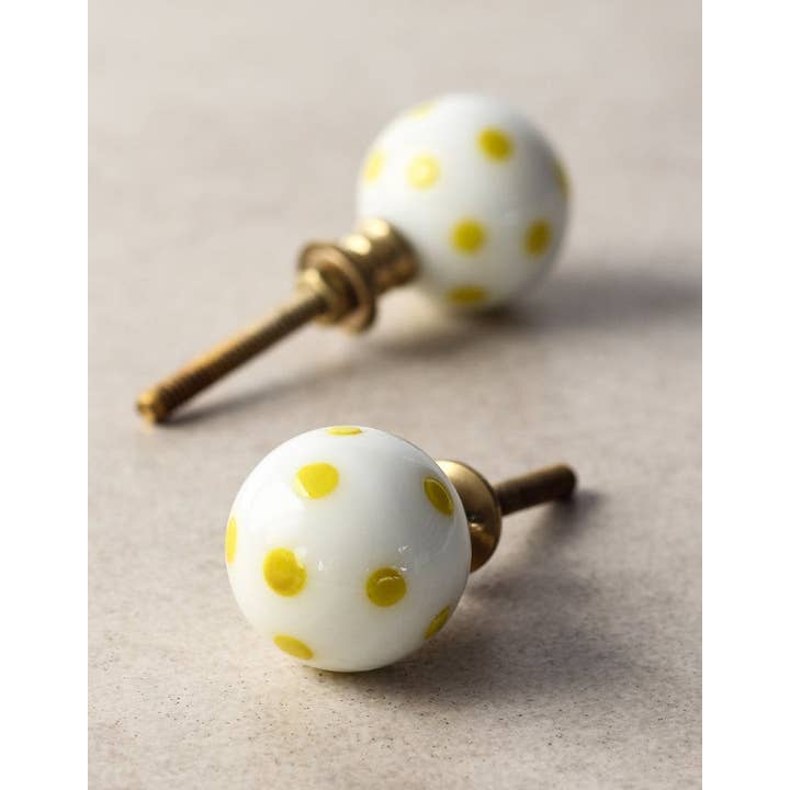 KNOBCO - Wholesale Knob/Pull - Decorative Polka Dot Glass Cabinet Knob3