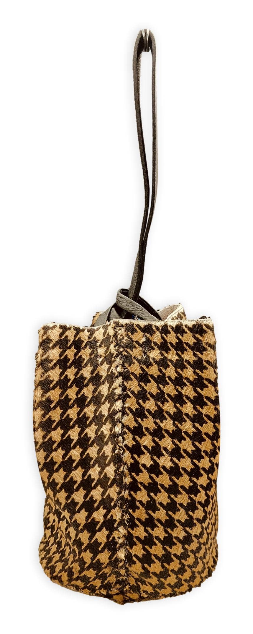 VOLTA ATELIER - Wholesale Wristlet - navigli bag | pied-de-poule-print cowhide1