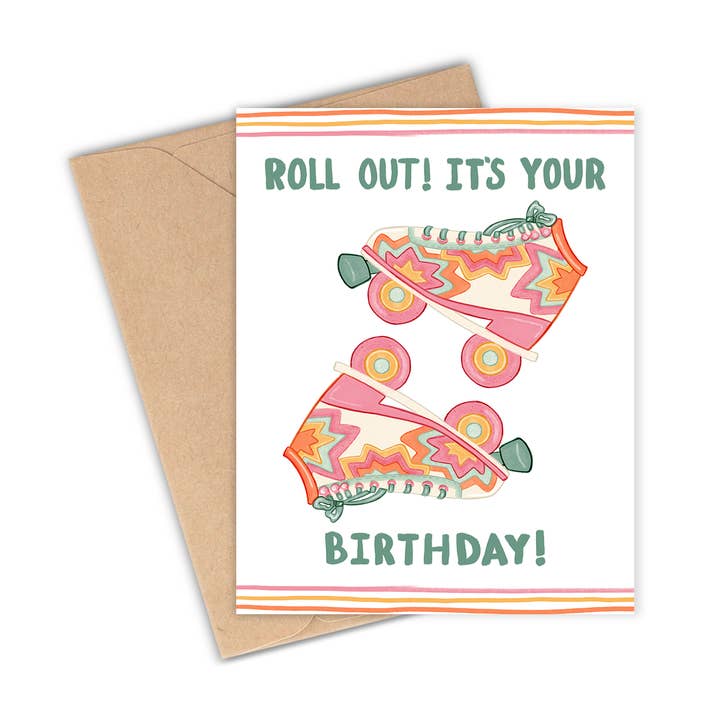 Roll Out Birthday Card for wholesale by Lauren Felice
