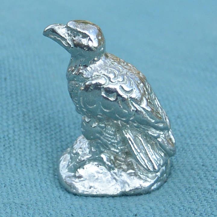 Bald Eagle Pewter Figurine, Hand Cast by William Sturt for wholesale by William Sturt Fine Pewter