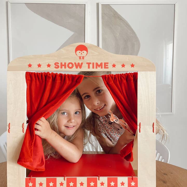 Nova Toys LLC - Wholesale Wood Toy - Kids - Wooden Table Top Puppet Theater3