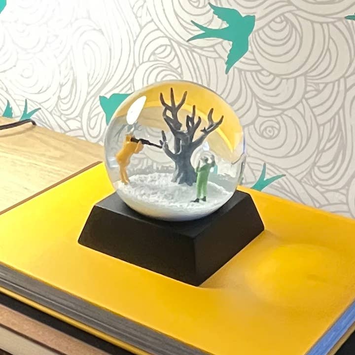 Demented Penguins - Wholesale Snow Globe - "Bambi's Revenge" Snow Globe Deer vs. Hunter Snowglobe6
