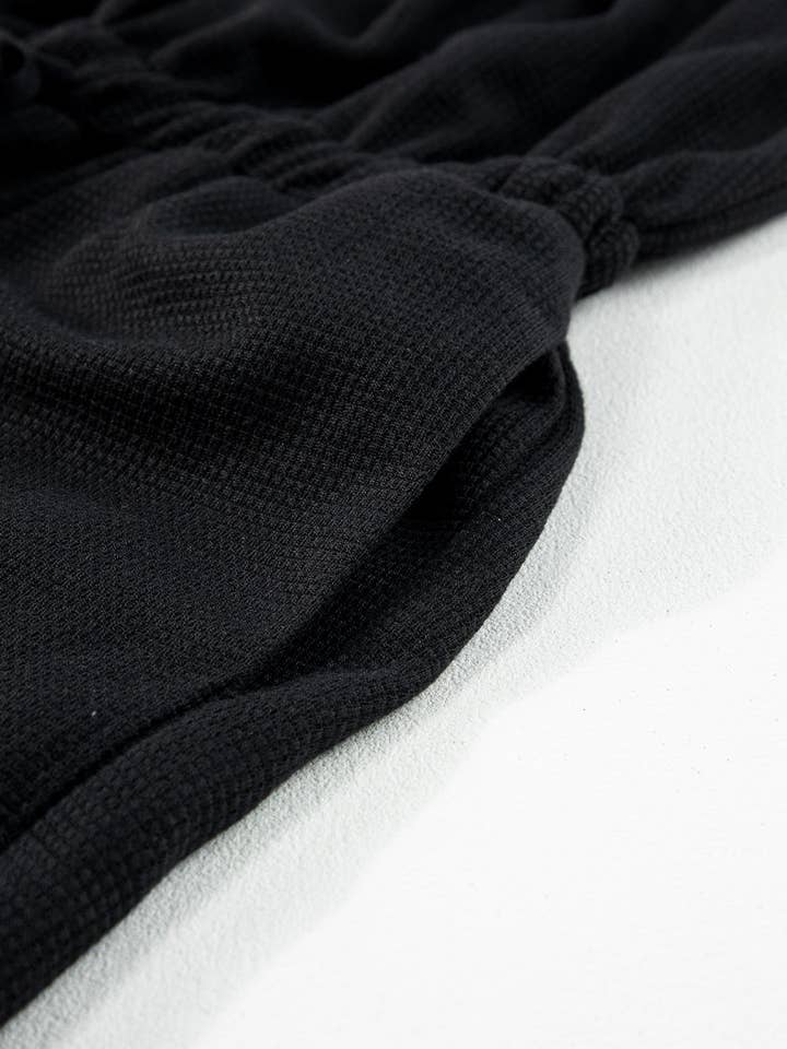 Lovesoft - Wholesale Jumpsuit - Women's - Women's Knotted Straps Button Textured Drawstring Jumpsuit18