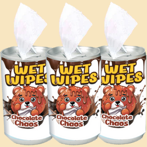 The S'mores Company - Wholesale Face & Body Wipes - Wet Wipes - Messy S'mores Collection - 16 Mini Cans in PDQ3