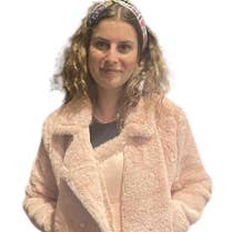 Chaqueta bomber de piel sintética con cinturón elástico para venta al por mayor de Cinnamon Creations