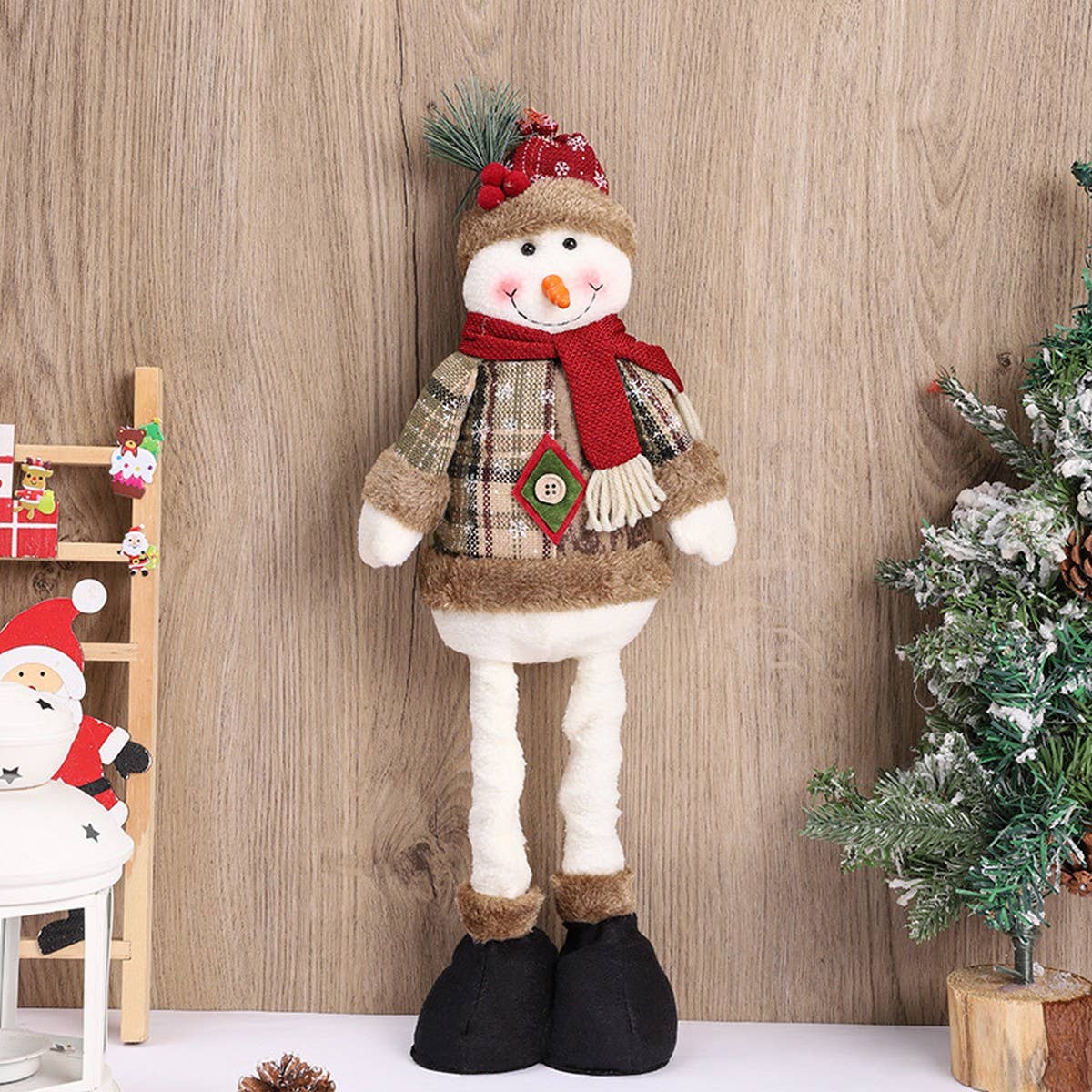 ACCITY - Wholesale Christmas Decoration - VINTAGE SNOWFLAKE PLAID CHRISTMAS DECORATIONS_CWMM27601