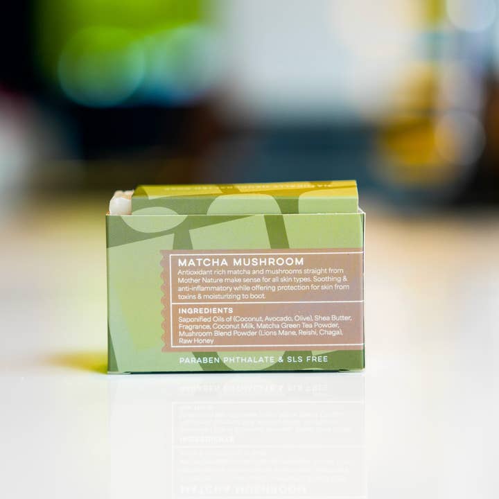 Kuhdoo Soap - Wholesale Bar Soap - Matcha Mushroom Bar Soap1