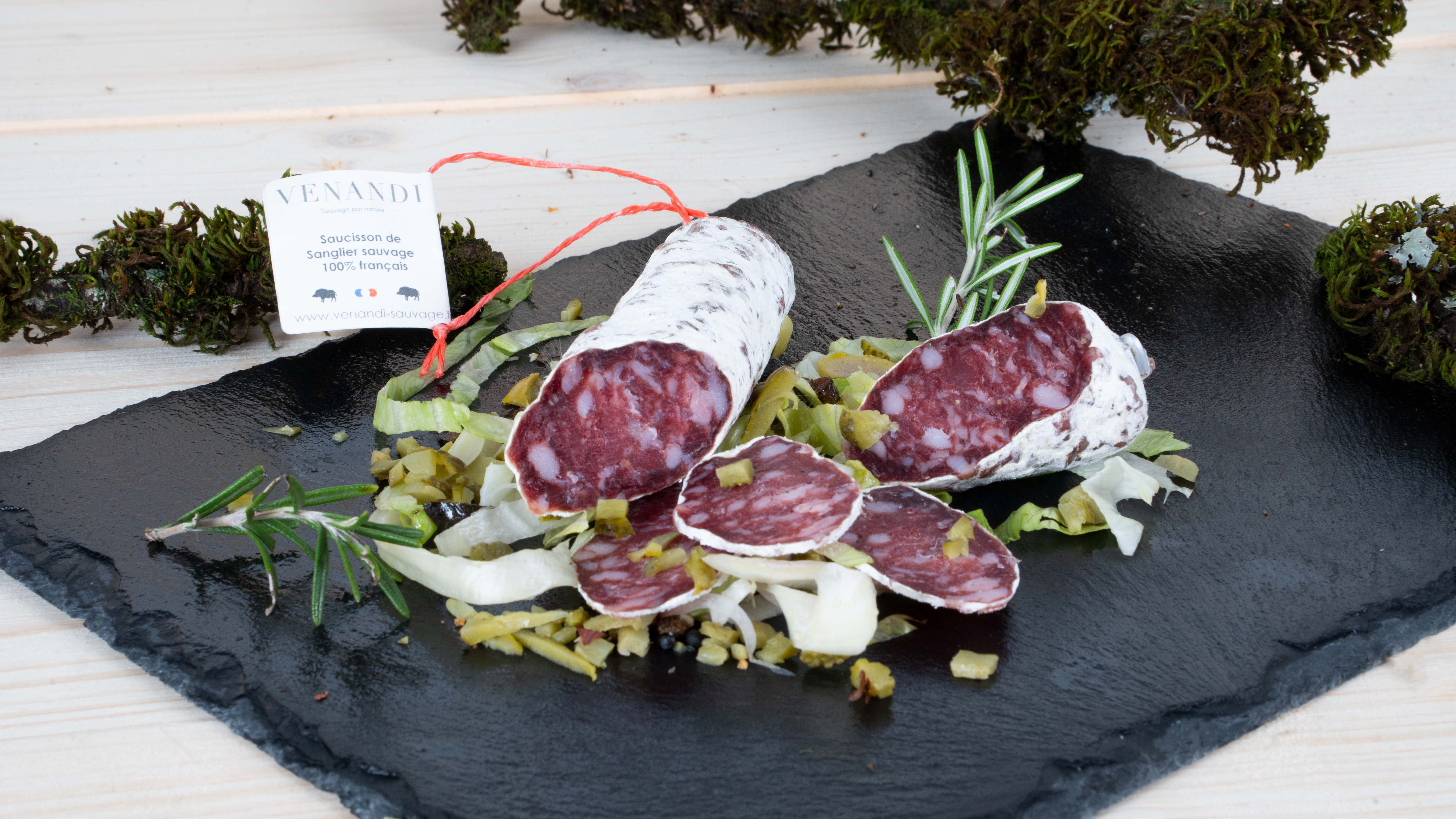 Venandi – Großhandel Wurst – Wildwurst-Dreierpack – 100 % französische Herkunft1