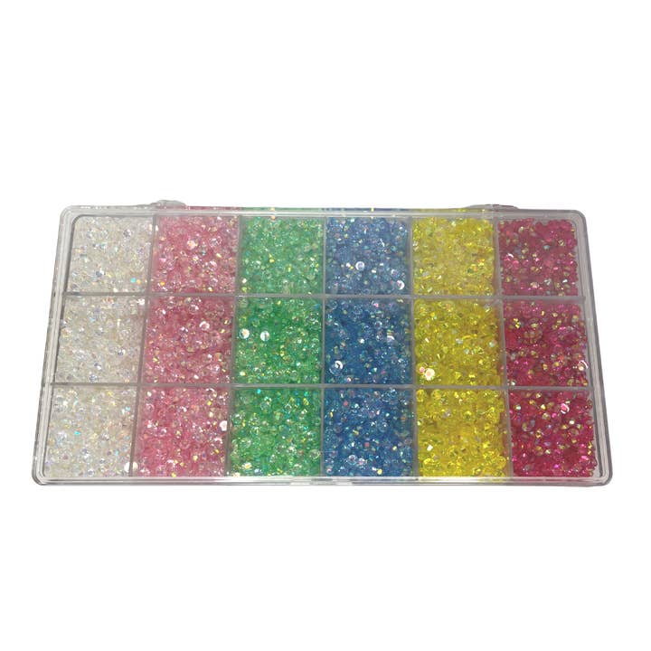 Transparent 6 Colors Rhinestone Kit for wholesale by One Stop Cups