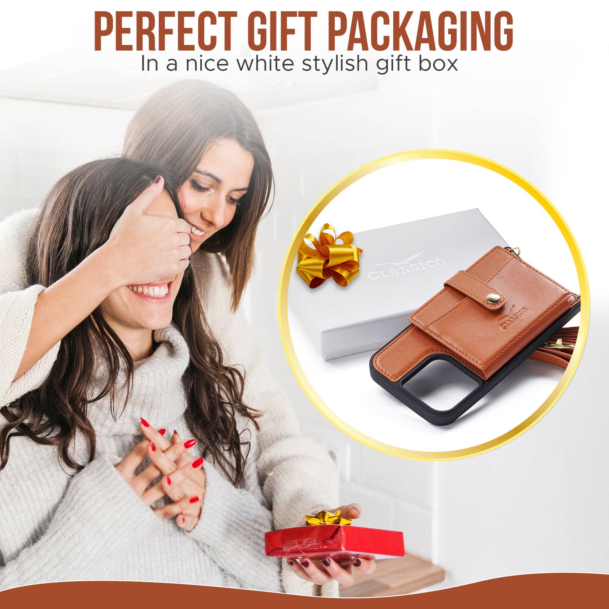 Claasico - Wholesale Phone Wallet - Women's - iPhone 13 - Crossbody Cell Phone Faux Leather Wallet w/Credi29