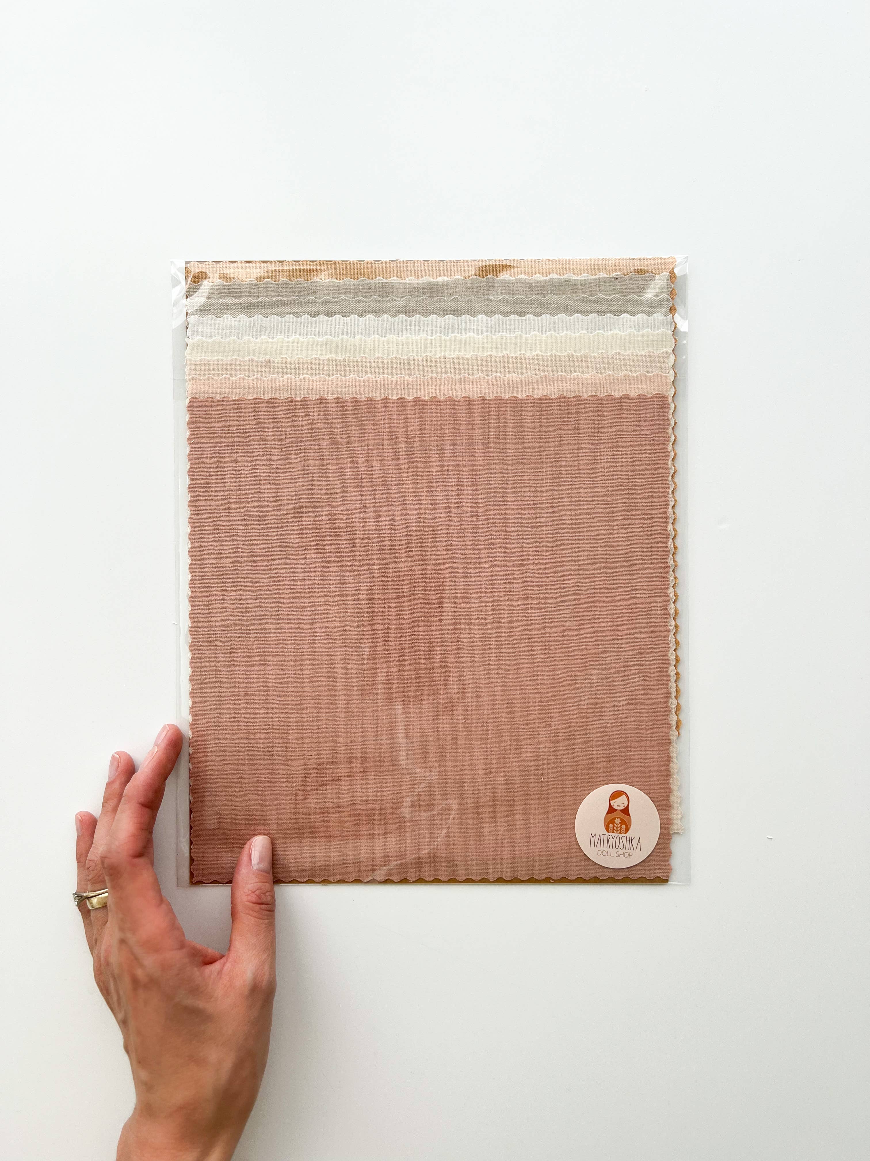 Matryoshka Doll Shop - Wholesale Embroidery/Cross Stitch Supplies - Embroidery fabric bundle, linen blend embroidery fabric pack11