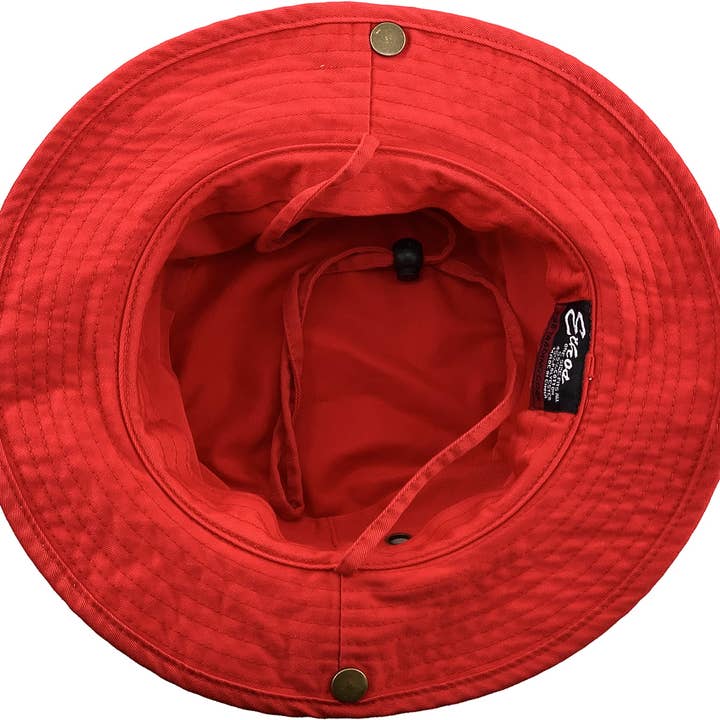 KBETHOS - Wholesale Bucket hat – Unisex - Solid Boonie Hat With String (Fitted)56