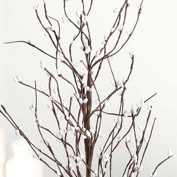 Factory Direct Craft - Vente Fleurs artificielles - Branche de baies Pip de 25" - Choisissez la couleur5